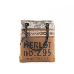 Myra Canvas Tote Bag Leather Myra Bags Tote Bags Upcycled Bag Utility Tote. NWT